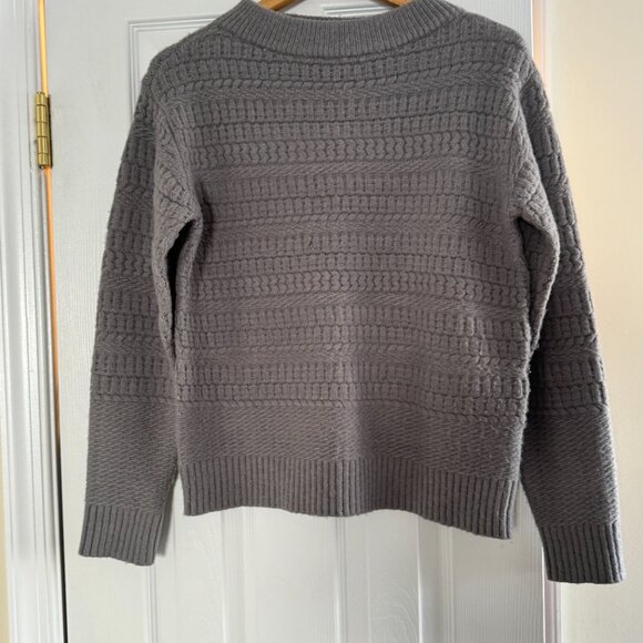 Ann Taylor Grey wool cowlneck sweater- worn once Size XSmall - Picture 1 of 4